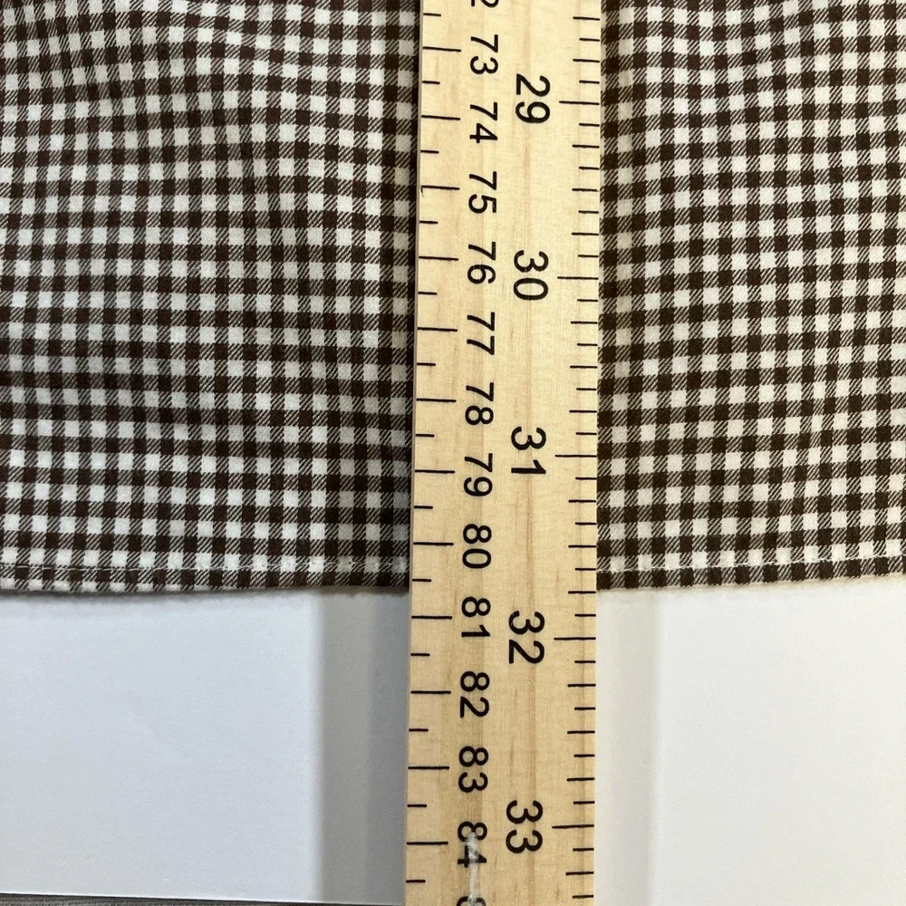 Polo‎ Ralph Lauren Shirt Mens XL Brown Gingham Check Button Down Cotton